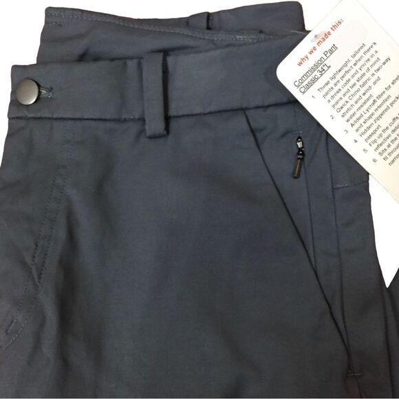 Lululemon Men's Commission Pant Classic 34”L - Picture 9 of 10